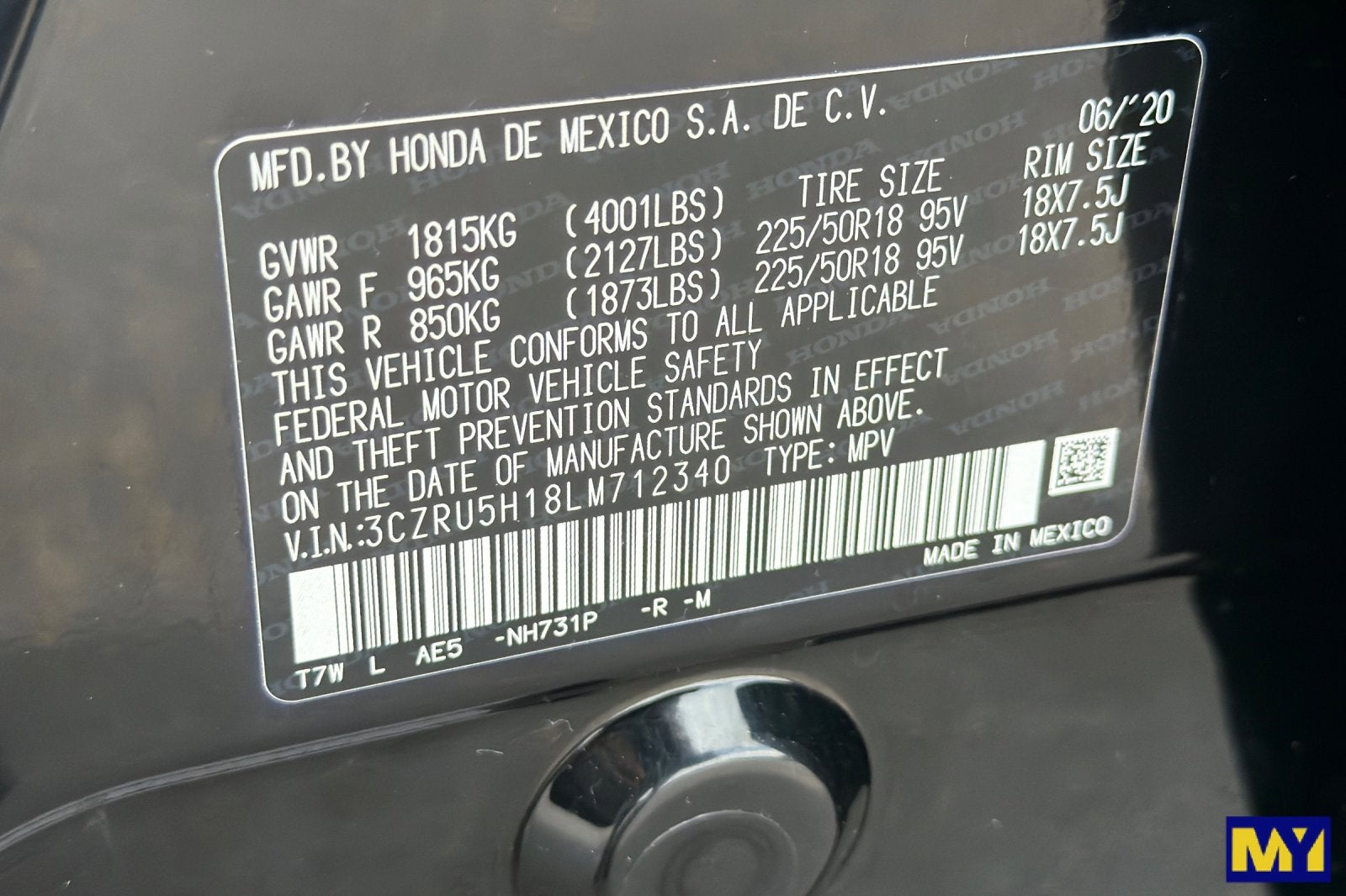 2020 Honda HR-V 2WD Sport
