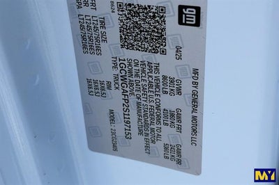 2025 Chevrolet Express Cargo Van RWD 2500 135"