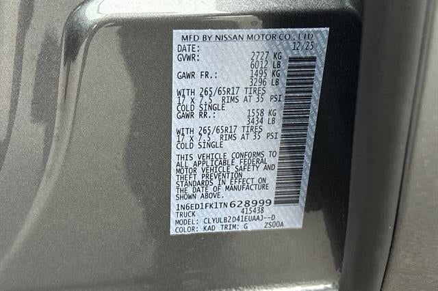 2026 Nissan Frontier SV