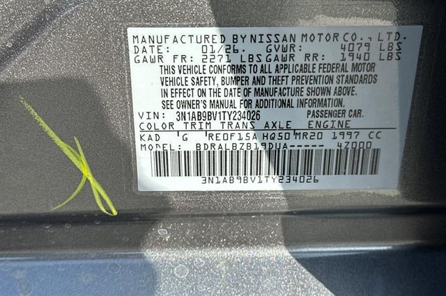 2026 Nissan Sentra S