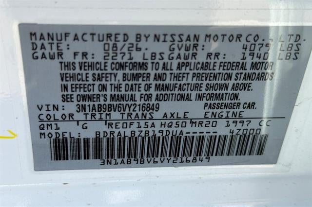 2027 Nissan Sentra S