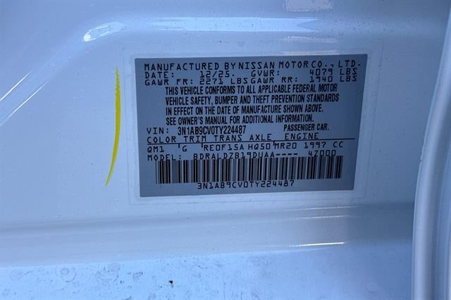 2026 Nissan Sentra SV