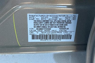 2026 Nissan Sentra SV