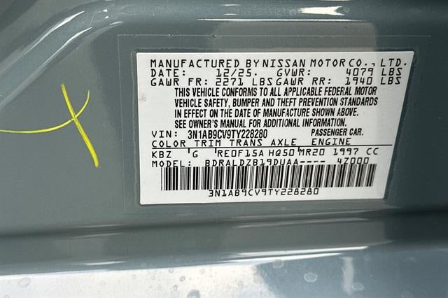 2026 Nissan Sentra SV