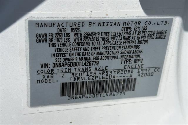2026 Nissan Kicks SR