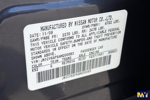 2010 INFINITI G37 Sedan Journey