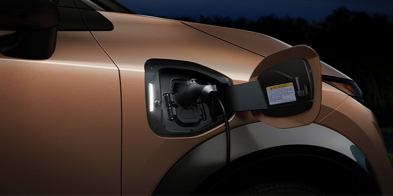 EV Nissan Ariya is charging